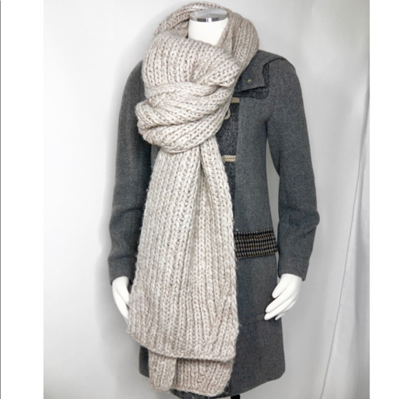 Rare‼️J. Crew Rare Oversized 100% Wool Warm Scarf - Picture 4 of 11